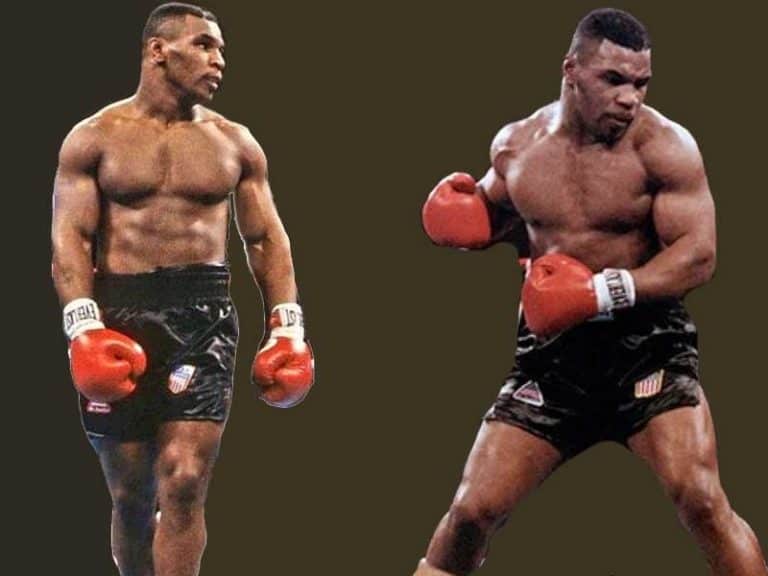 Mike Tyson training in boxing