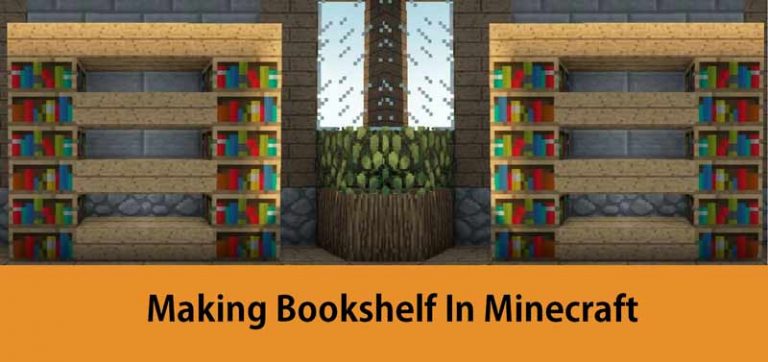 Making bookshelf in Minecraft
