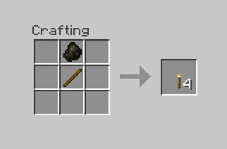 How to Craft a Torch in MINECRAFT? LifeFalcon