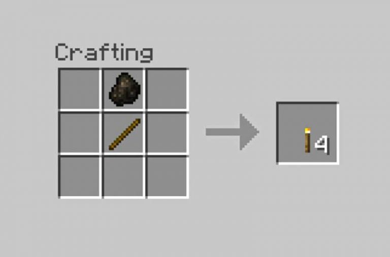 How to Craft a Torch in MINECRAFT? LifeFalcon