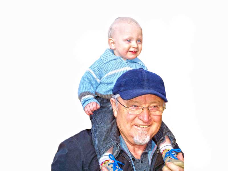 Role of grandparents in a child's life 2 Kid on grandpas shoulders